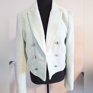 House Of Harlow cropped tweed blazer Sz M